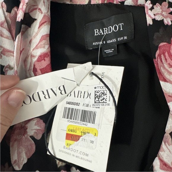 NWT $119 Bardot Floral‎ Garden Justine Dress [ SZ US 4 / XS ] #Q435 - Picture 4 of 14